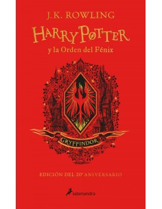 Harry Potter y la Orden del Fenix edicion Gryffindor del 20º aniversario Harry Potter
